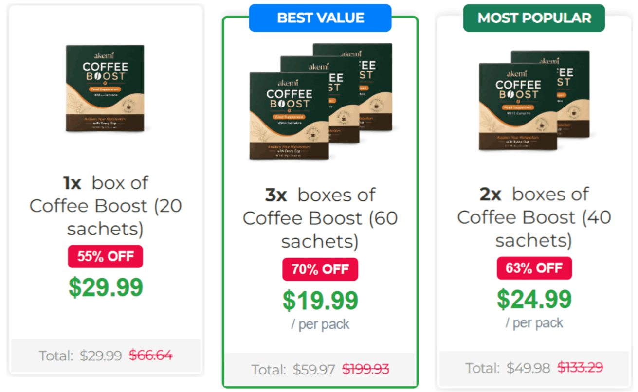 Akemi Coffee Boost Order